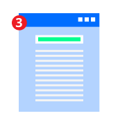 a blue website page on a white background, depicting the referral link and promotional material available to affiliates